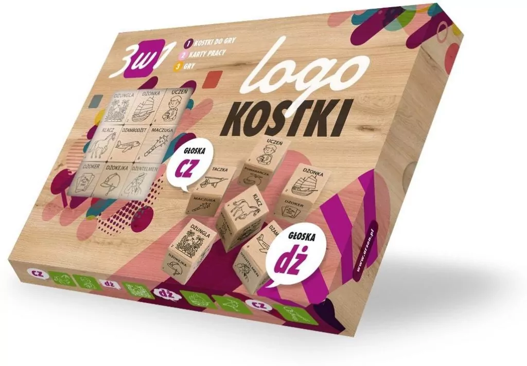 Logokostki - Głoska CZ,DŻ 3w1 - tantis.pl