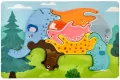 Puzzle drewniane. Słoń - tantis.pl