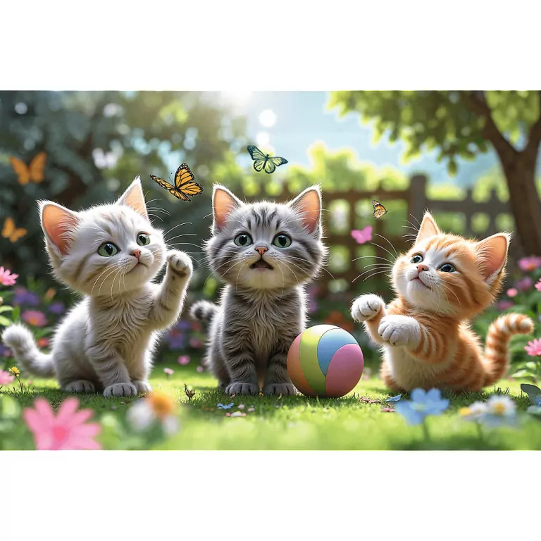 Puzzle 60 Trzy kociaki TREFL - tantis.pl