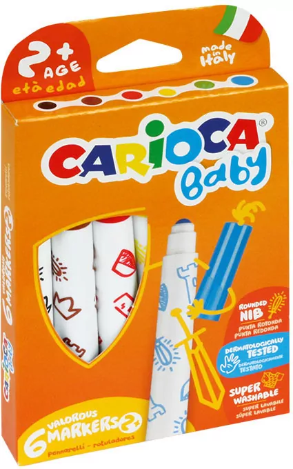 Pisaki Baby maxi Carioca 6 kolorów - tantis.pl