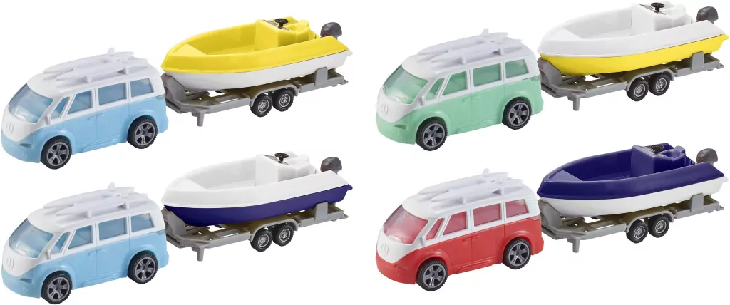 Autko campervan+trailer mix 1:64 - tantis.pl