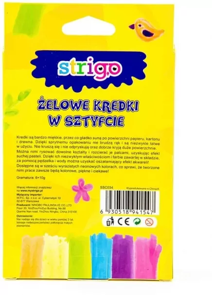 Kredki żelowe. Neonowe - tantis.pl