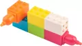 Zakreślacze klocki 5 kolorów fluo HAPPY COLOR - tantis.pl