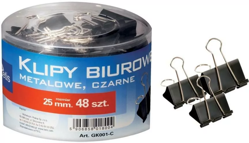 Tetis. Klip biurowy 32mm, 48 sztuk - tantis.pl
