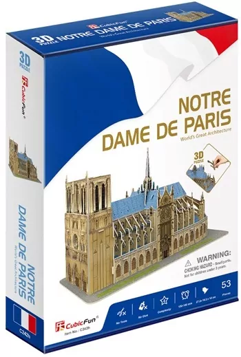 Puzzle 3D Katedra Notre Dame - wersja 2018 - tantis.pl