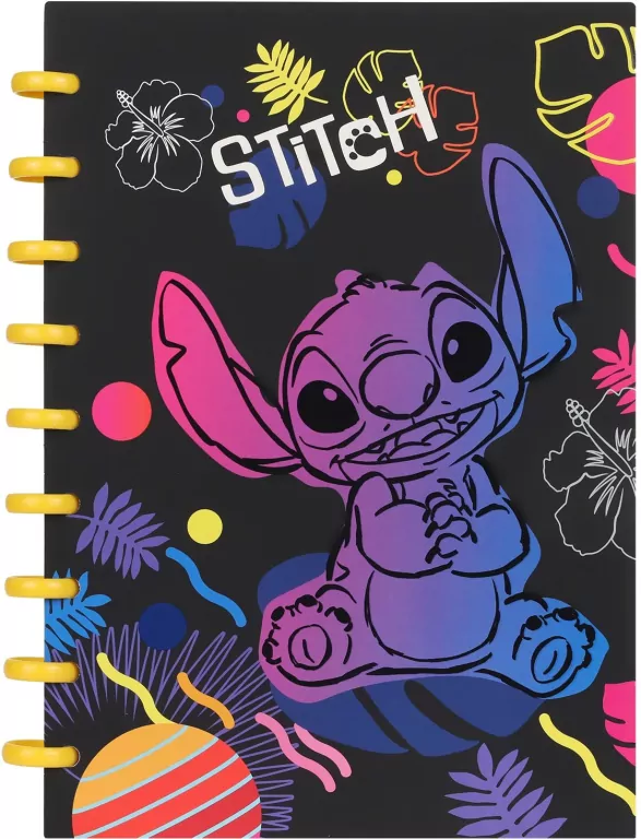 Kołobrulion B5 Disney Black Stitch big ring 100 kartek wzór 3 - tantis.pl