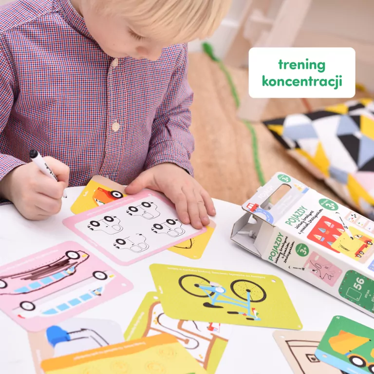 CzuCzu. Pojazdy. Zabawy kreatywne z pisakiem zmazywakiem 3+ - tantis.pl