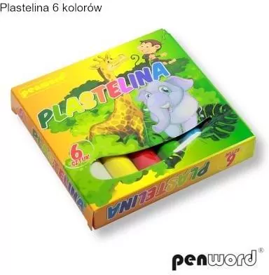 Plastelina, 6 kolorów