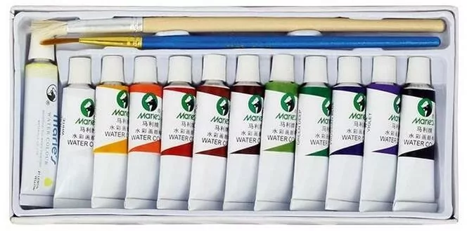 Farby akwarelowe 12 kolorów 5ml - tantis.pl
