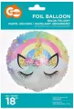Balon foliowy pastelowy jednorożec 45cm - tantis.pl