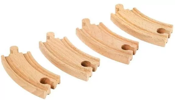 Drewniane tory. Krótkie zakręty - tantis.pl