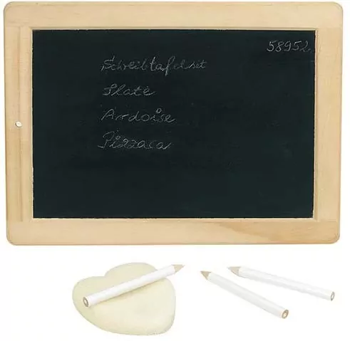 MAŁA TABLICA Z KREDKAMI I GĄBKĄ - tantis.pl