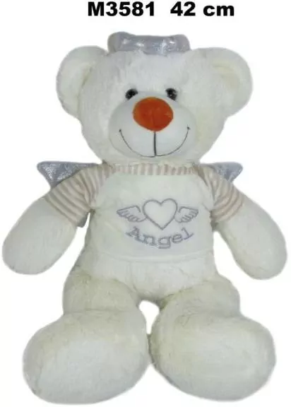 Maskotka Miś anioł 38 cm - tantis.pl