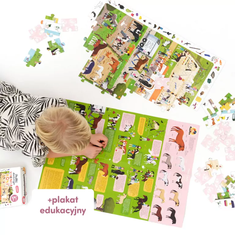 CzuCzu. Puzzle obserwacyjne. Stadnina koni. 84 el. - tantis.pl