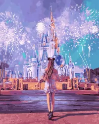 Malowanie po numerach. Disneyland 40x50cm