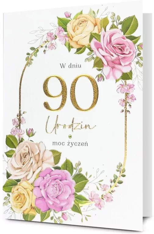 Karnet Urodziny 90 - tantis.pl