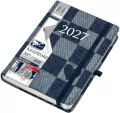 Kalendarz Jazz 2027 B6 dzienny jeans serca - tantis.pl