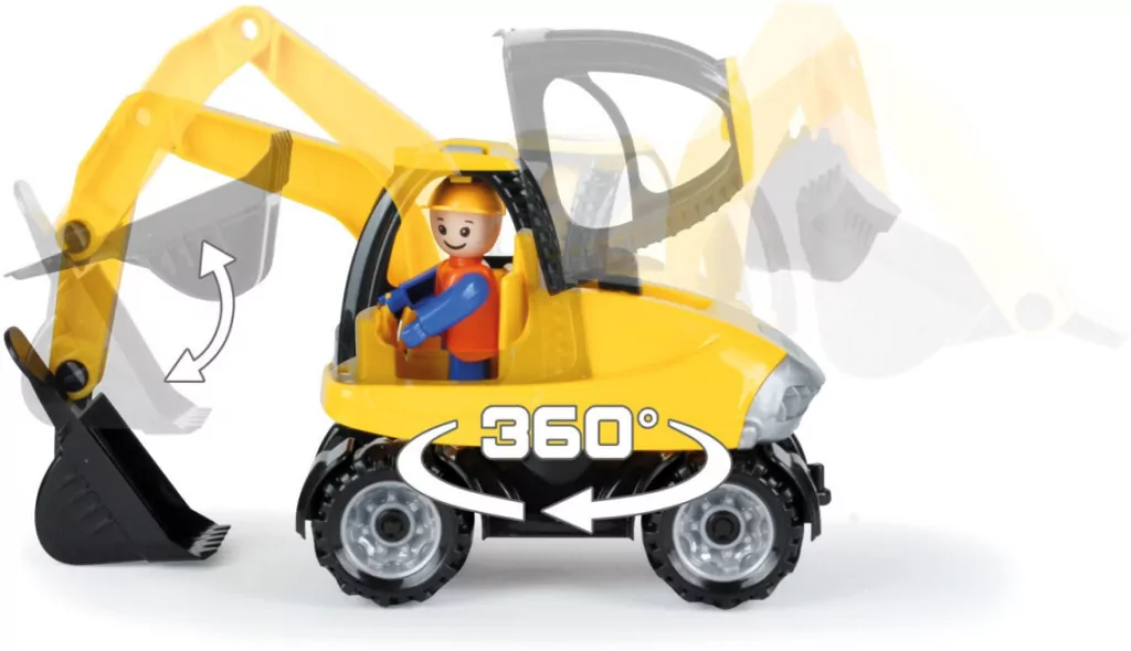 Zestaw pojazdów budowlanych z akcesoriami - tantis.pl