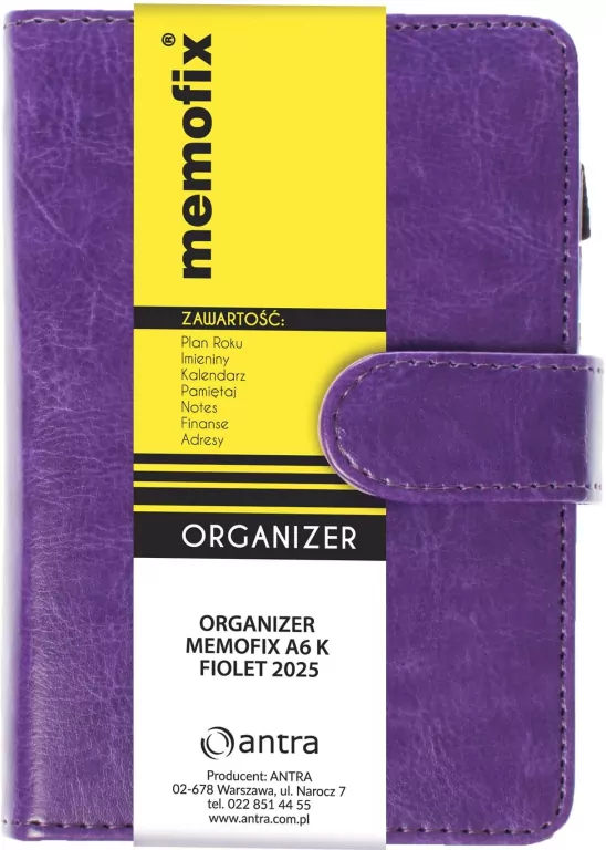 Organizer Memofix 2026 A6 K fioletowy - tantis.pl