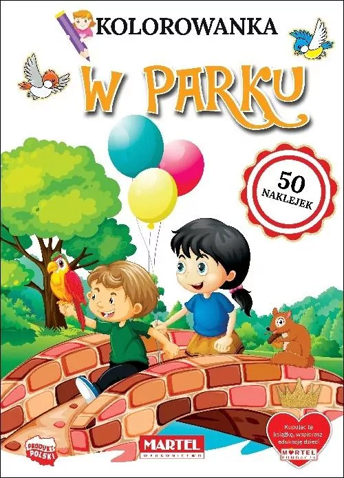 W parku. Kolorowanka - tantis.pl