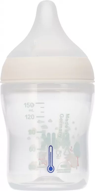 NUK. Butelka z silikonowym smoczkiem. 150 ml. Owca - tantis.pl
