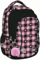 Plecak 3 komorowy BP26 Pink Checkered - tantis.pl