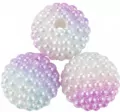 Koraliki plastikowe 10mm fioletowe ombre 50szt - tantis.pl
