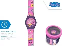 Zegarek analogowy. Peppa Pig w metalowym opakowaniu