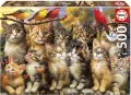 Puzzle 500 Kocięta i ptaki - tantis.pl