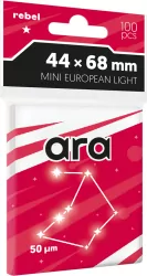 Koszulki na karty Rebel (44x68 mm) Ara Light, 100 sztuk