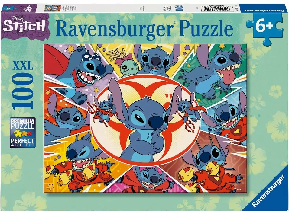 Puzzle dla dzieci 2D 100 Disney Stitch - tantis.pl
