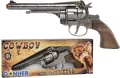 Metalowy Rewolwer kowbojski 12 naboi - tantis.pl