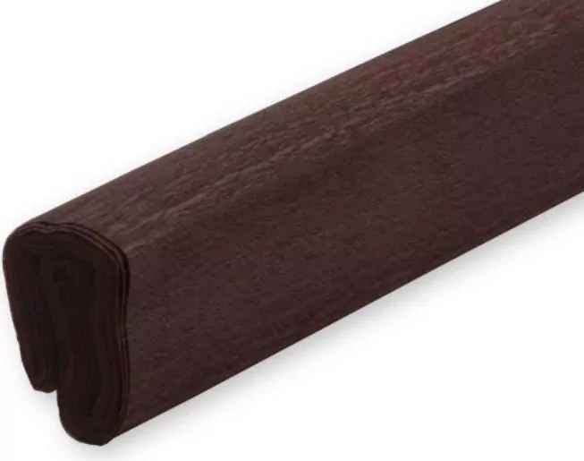 Bibuła marszczona ciemnobrązowa 50x200 - tantis.pl