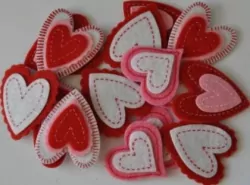 Naklejki z pianki serca