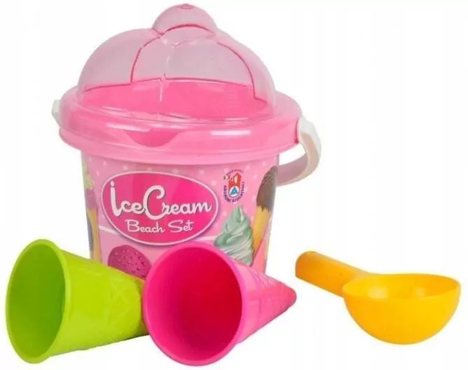 Mini zestaw lodowy różowy 4el - tantis.pl