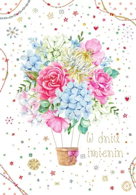 Kartka okolicznościowa Imieniny - tantis.pl