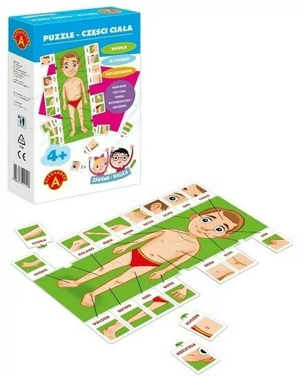 Alexander. Zabawa i Nauka, puzzle Części ciała - tantis.pl