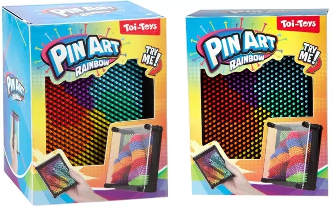 TABLICA SZPILKOWA 12X9 PIN ART RAINBOW MIX2 W24 - tantis.pl