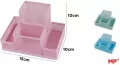 Organizer na biurko siatkowy metal 15x10cm MIX - tantis.pl