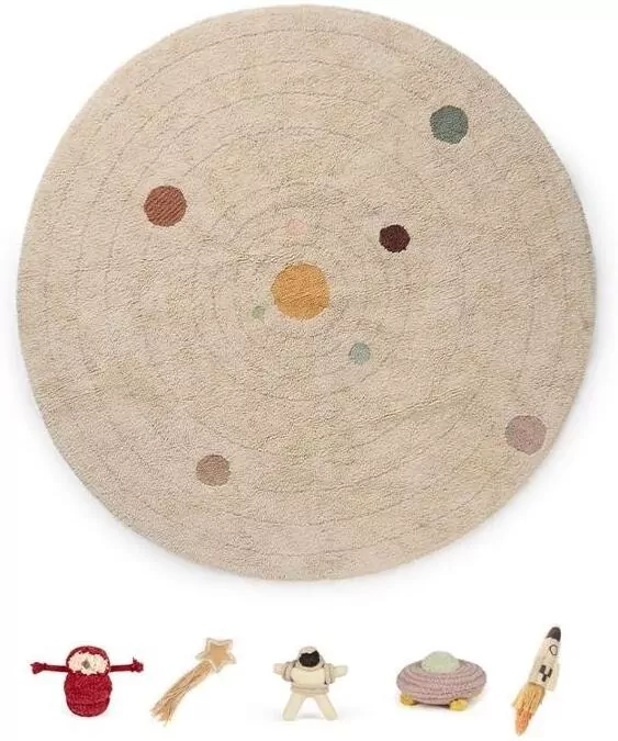 Dywan bawełniany Układ Słoneczny 150cm - tantis.pl