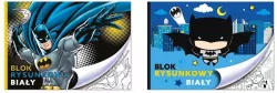 Blok rysunkowy A4/20K biały Batman
