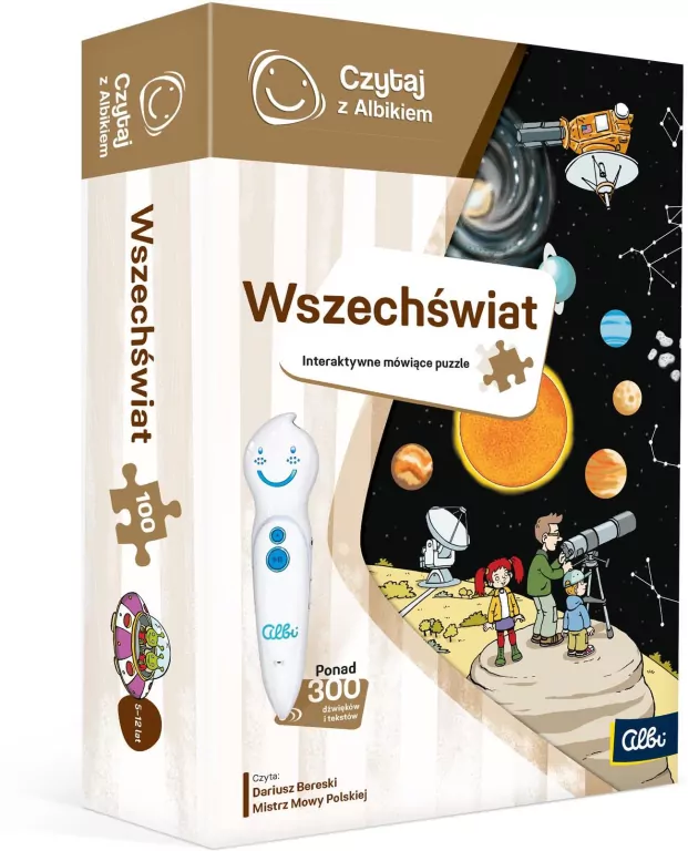 Czytaj z Albikiem. Wszechświat. Interaktywne mówiące puzzle - tantis.pl