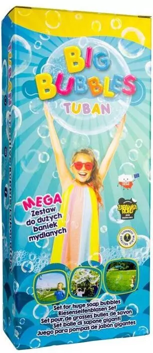 Big Bubbles. Mega zestaw do dużych baniek mydlanych. TUBAN - tantis.pl