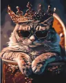 Malowanie po numerach - Władza u kotów 40x50cm - tantis.pl