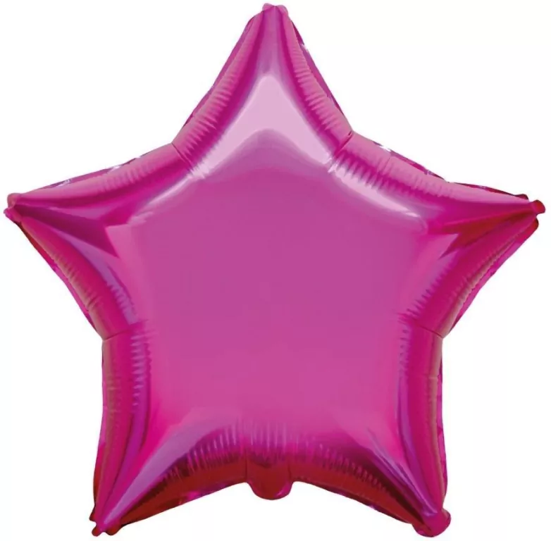 Balon foliowy Gwiazda ciemnoróżowy 45cm - tantis.pl