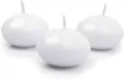 Świeca pływająca Dysk biała 5cm