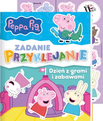 Świnka Peppa. Zadanie przyklejanie