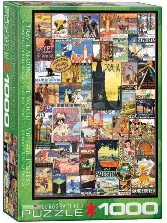 Puzzle 1000. Travel Around the World - tantis.pl