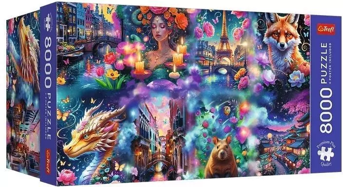 Puzzle 8000 Colorful World TREFL - tantis.pl