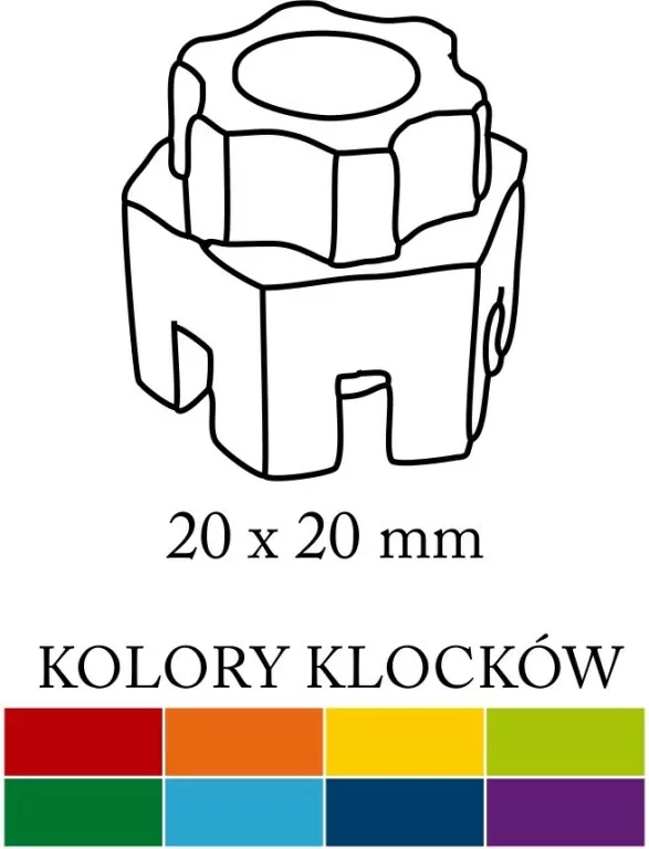 Klocki konstrukcyjne. 100 elementów - tantis.pl